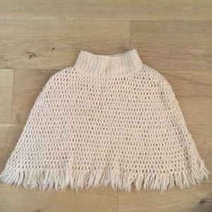 Vince Wool and Camel Hair Knitted Capelet